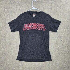 Soffe Mens Edinboro University Graphic Dark Gray T-Shirt Size S 100% Cotton